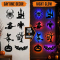 8- Piece Halloween LED Peel & Stick Silhouette Wall Lights